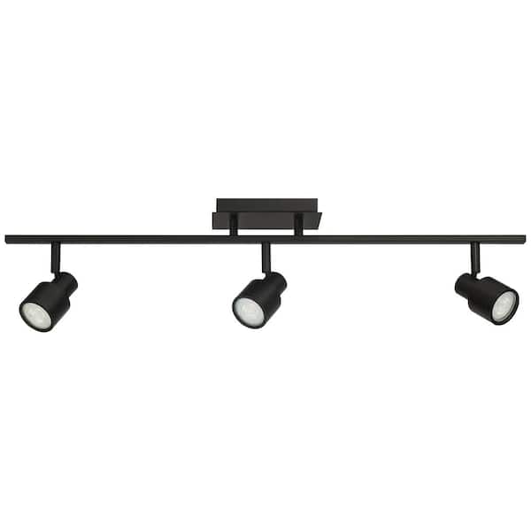 Matte Black Integrated LED Flexible Track Pendant