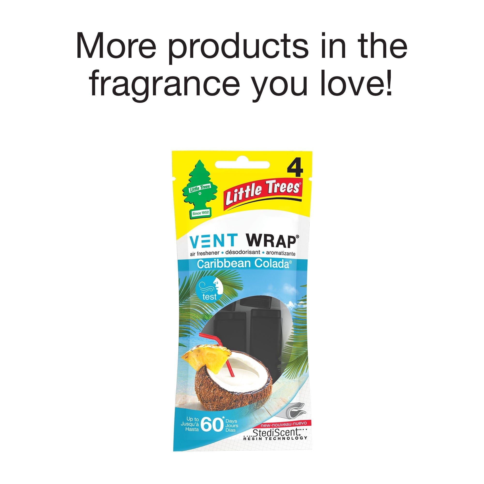 Little Trees Air Freshener Caribbean Colada Fragrance 3-Pack