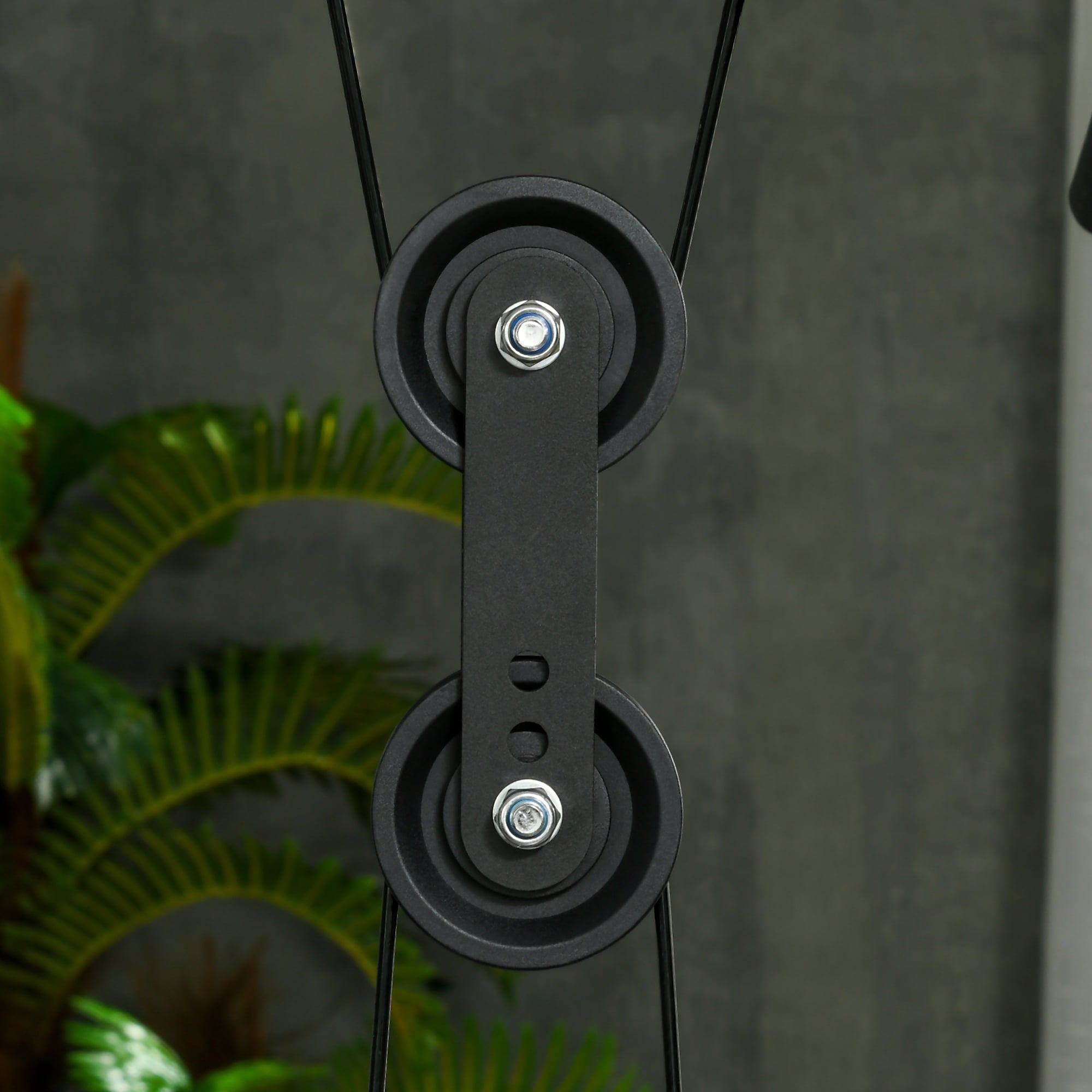 Soozier Power Cage with Pulley System, Squat Rack, Pull up / Push up Stand