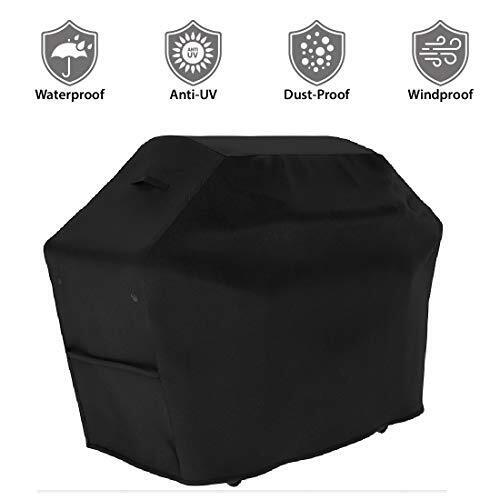 Tuyeho Grill Cover 65 x 30 x 46 inch 900D Heavy Duty Gas BBQ Cover w/Side Vel...
