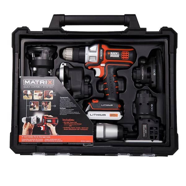 20V Max Lithium-Ion Cordless Matrix 6 Tool Combo Kit with Storage Case