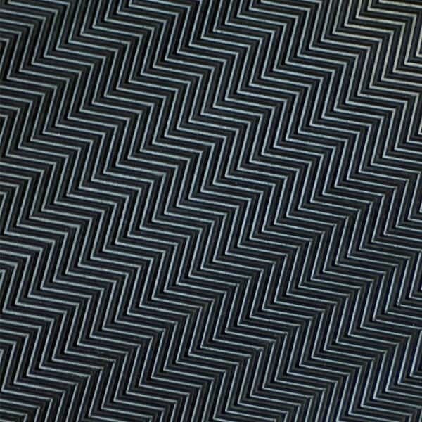 Fish-Bone Rubber Flooring Black 36 in. W x 300 in. L Rubber Flooring (75 sq. ft.)