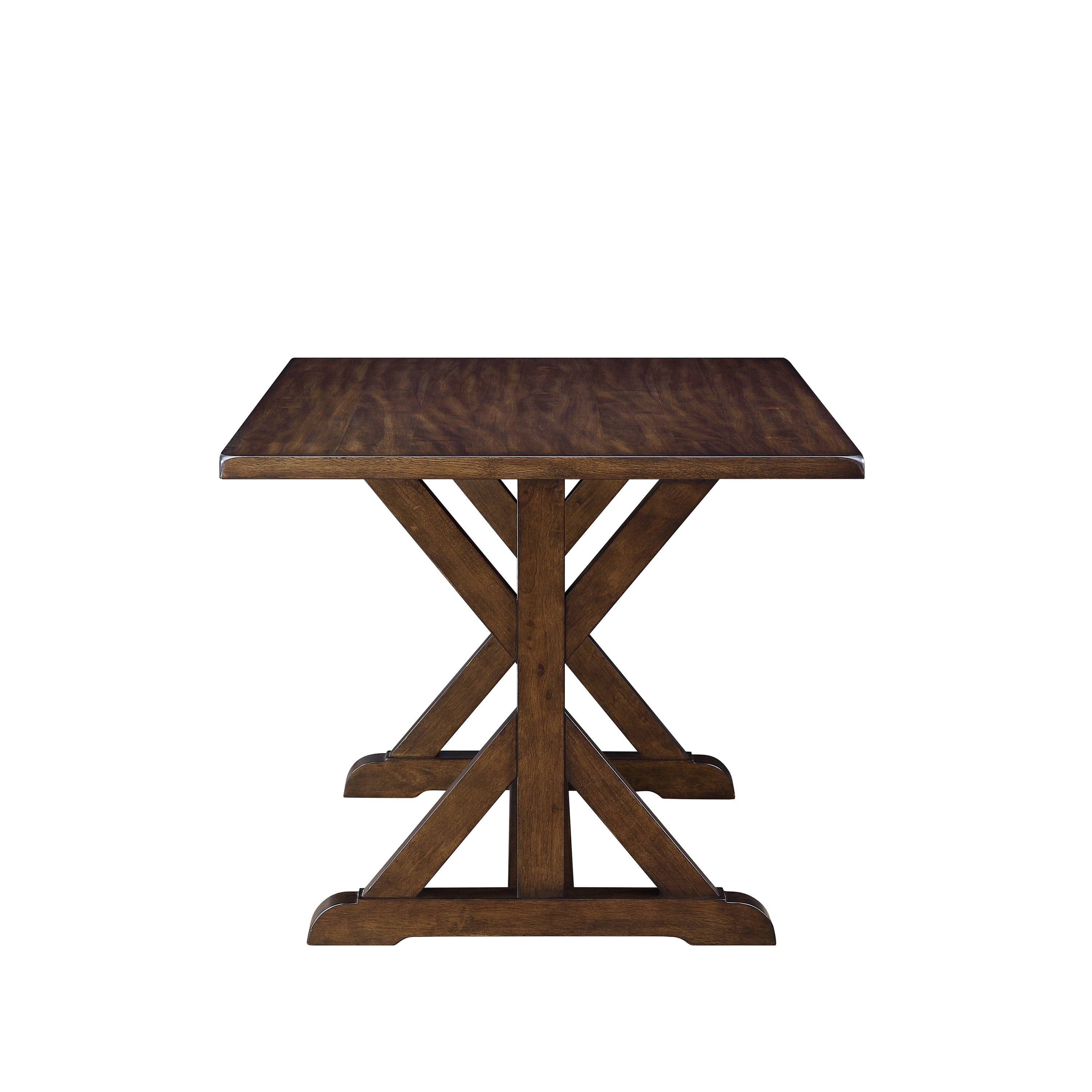 Better Homes & Gardens Granary Modern Farmhouse Dining Table, Dark Brown