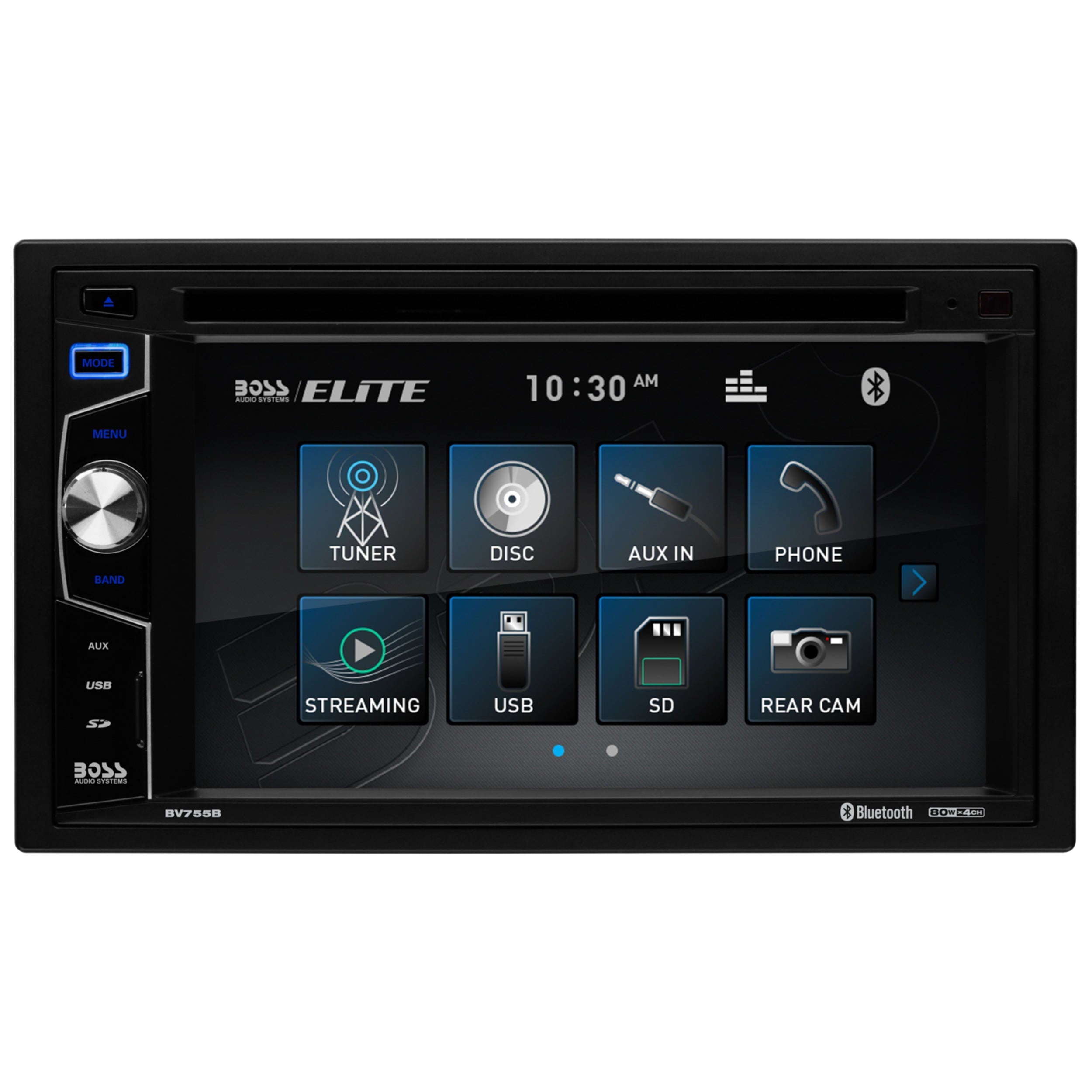 BOSS Audio Systems Elite BV755B Car DVD Player, Bluetooth, 6.2 Inch Touchscreen