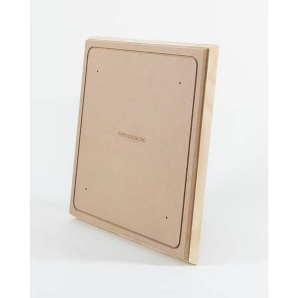 WAVERoom Pro 1 in. x 24 in. x 24 in. Diffusion-Enhanced Sound Absorbing Acoustic Panel in Black