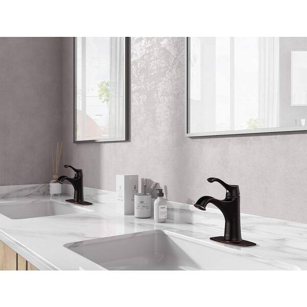 Bath Accessory Set Bathroom Faucet Oil Rubbed Bronze Bathroom Sink Faucet Farmhouse Spout Lavatory Vanity Deck Mount