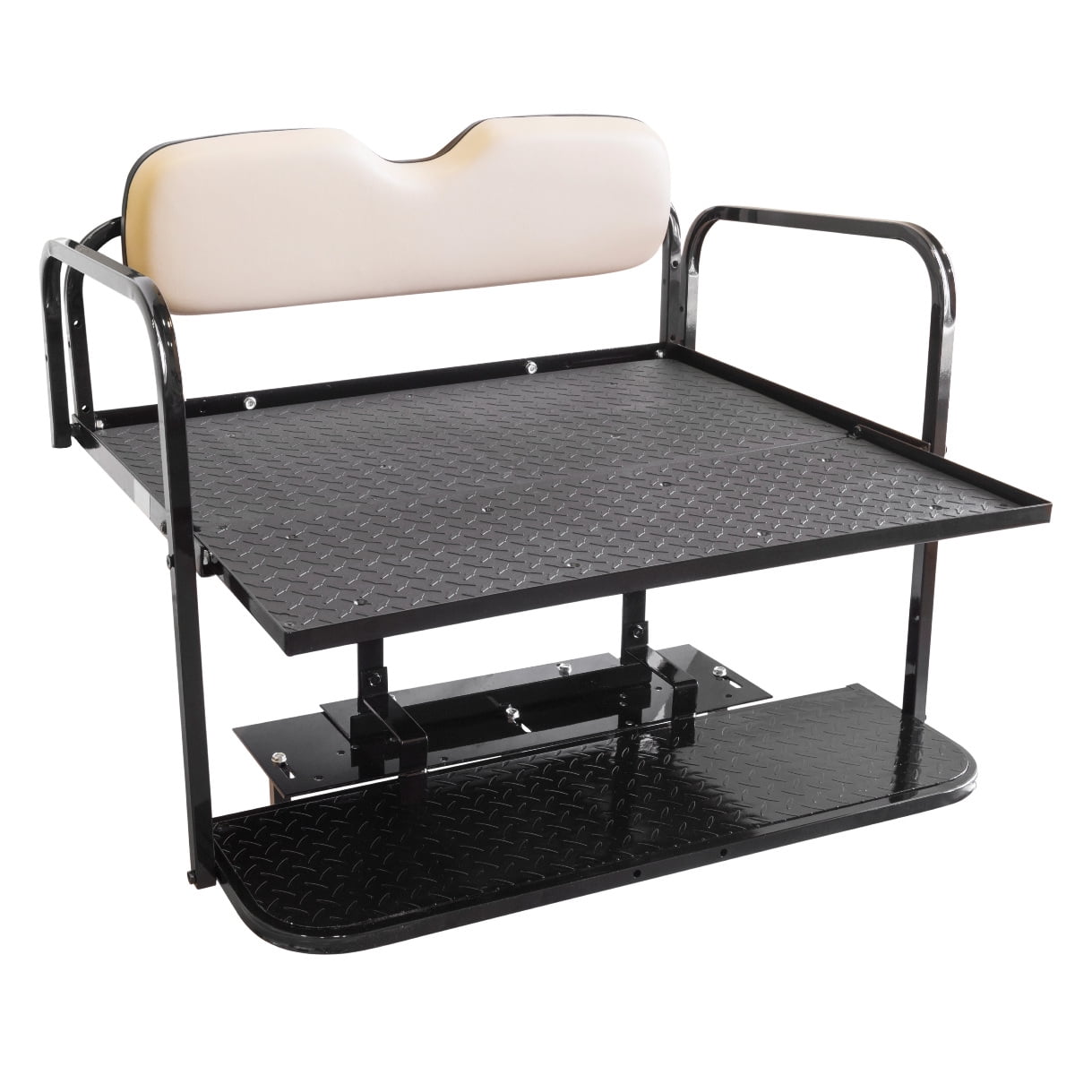 Yamaha Drive G29 Golf Cart Flip Folding Rear Back Seat Kit, 2007-Up - Stone Grey