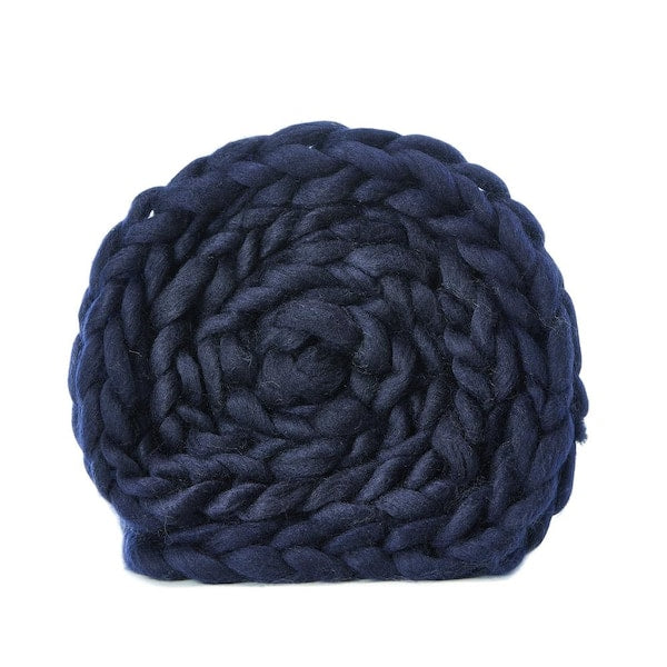 Vielkis Navy Throw Cozy 100% Polyester 40 in. x 60 in.