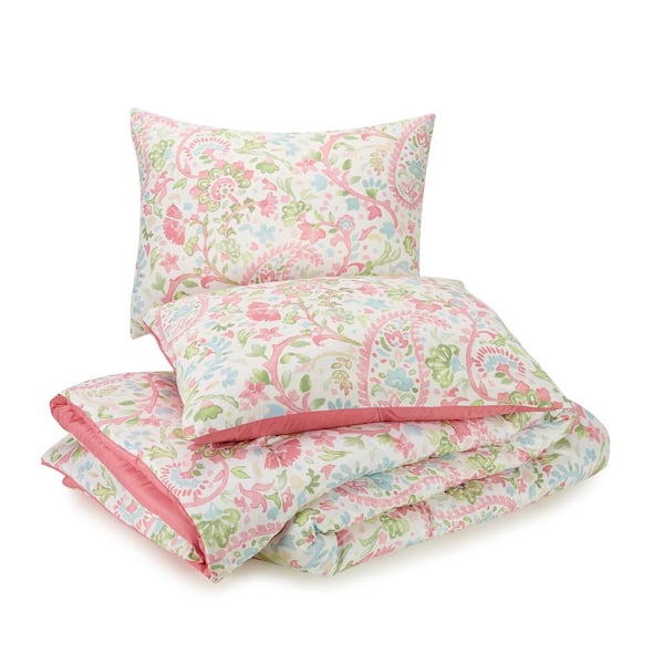 4-PIECE BLUSH AVERY POLYESTER FULL/QUEEN COMFORTER Set