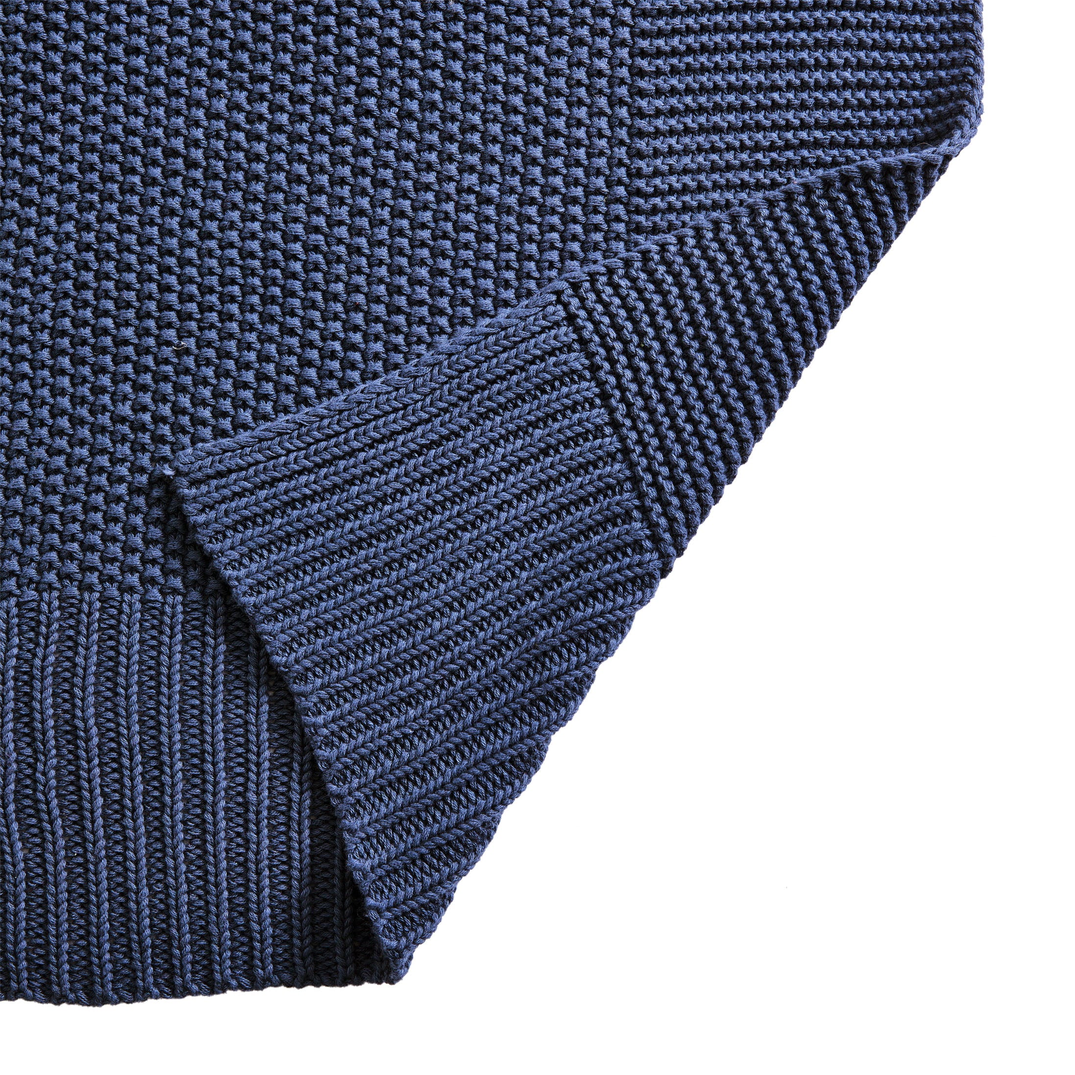 Better Homes & Gardens Solid Knit Throw, Indigo, 50