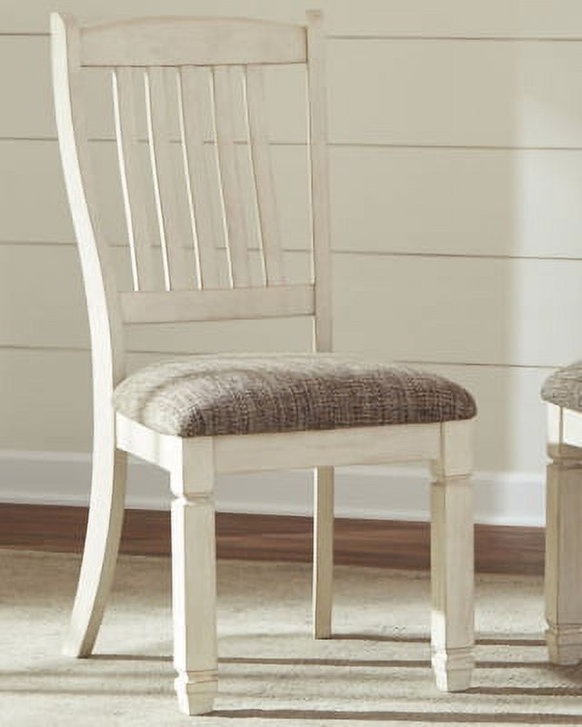Signature Design by Ashley Bolanburg Upholstered Dining Room Chair Set of 2, Antique White
