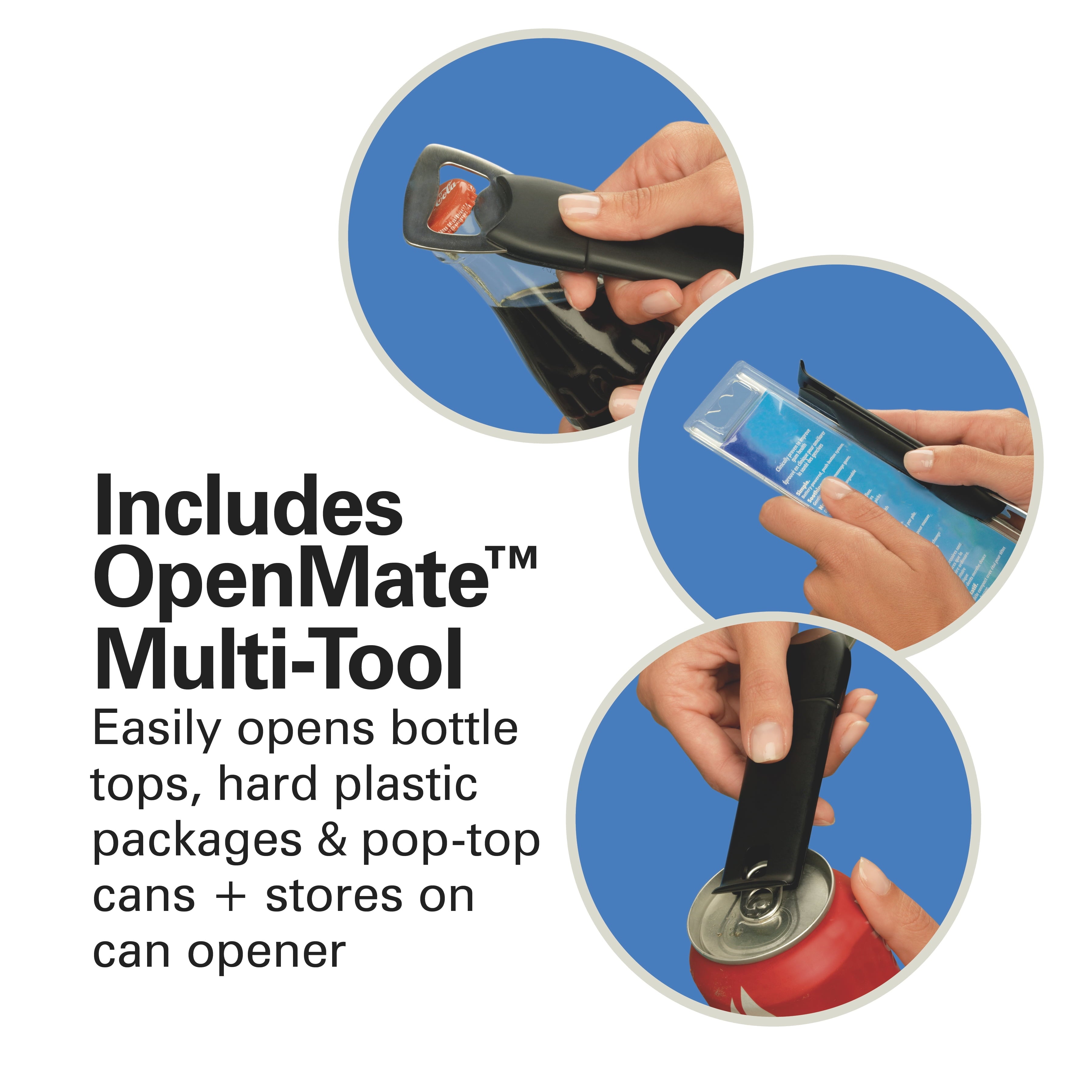 Hamilton Beach Sure Cut Stainless Steel Can Opener with Multi-Tool, New, 76778W