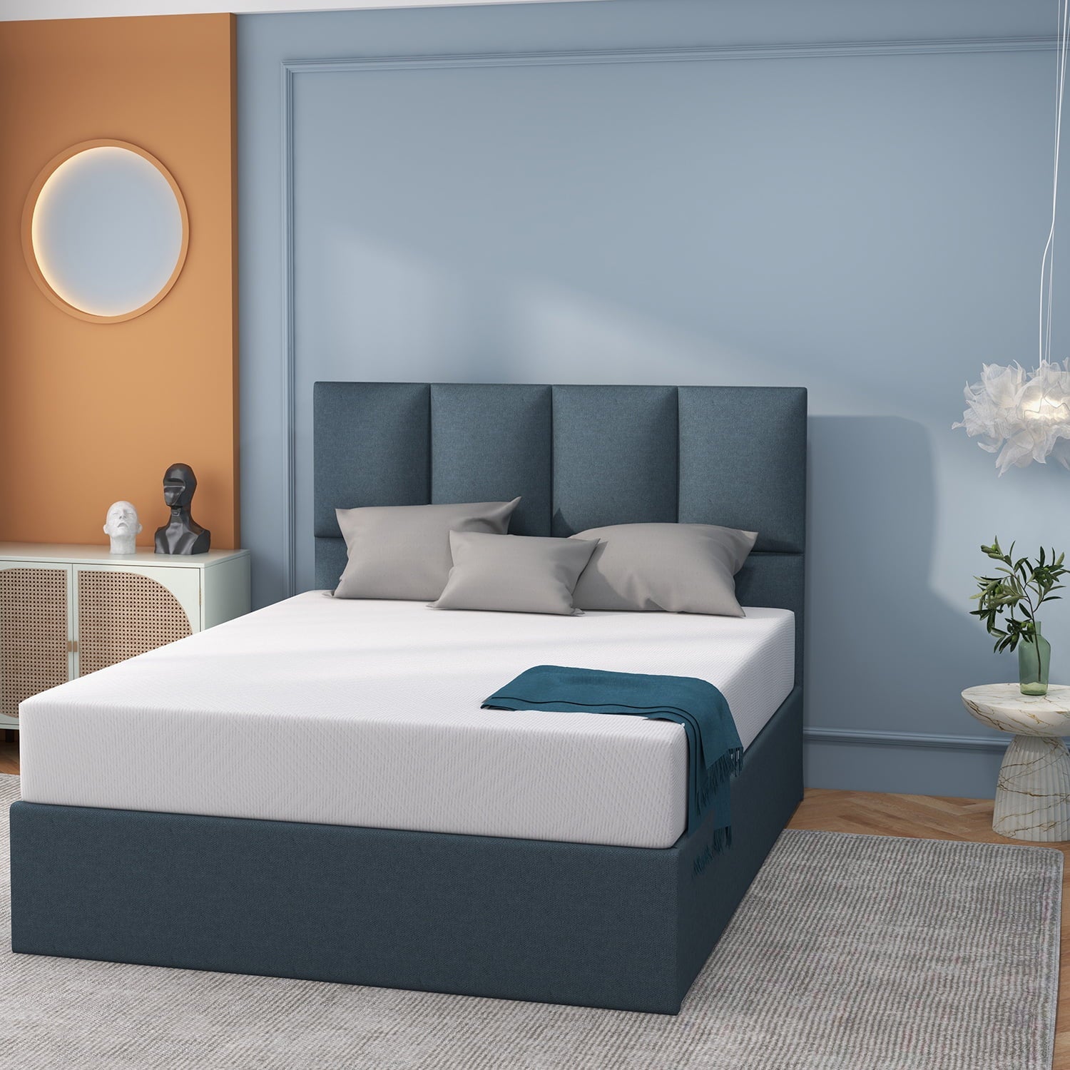 Inch Memory Foam Mattress Green Tea Mattress Medium Firm,Twin