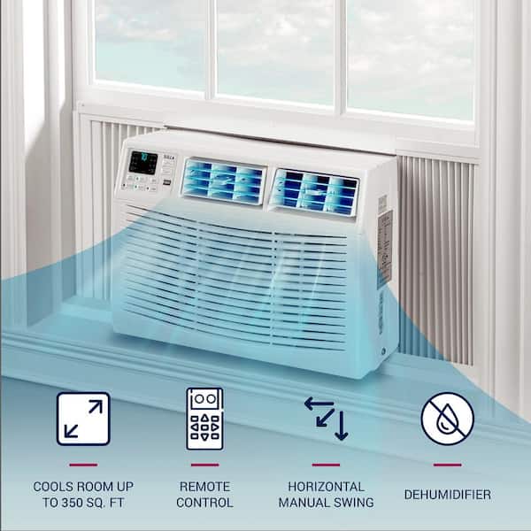 8,000 BTU 115 -Volts Window Air Conditioner Cools 300 Sq. Ft. in White