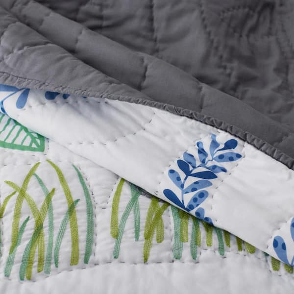 Company Kids Jungle White Multi Twin Cotton Quilt