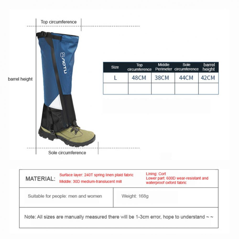 1Pair Winter Snow Cover Outdoor Mountaineering Waterproof Snowshoe Cover Blue