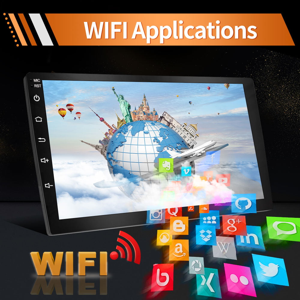 Awesafe Car Radio Stereo for Jeep Wrangler 2006-2017 Compass Carplay Andriod 12 GPS Navigation Touch Screen Built with Android AUTO Bluetooth 1G RAM 32G ROM