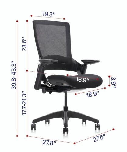 CLATINA Ergonomic High Swivel Executive Chair with Adjustable Height 3D Arm Rest