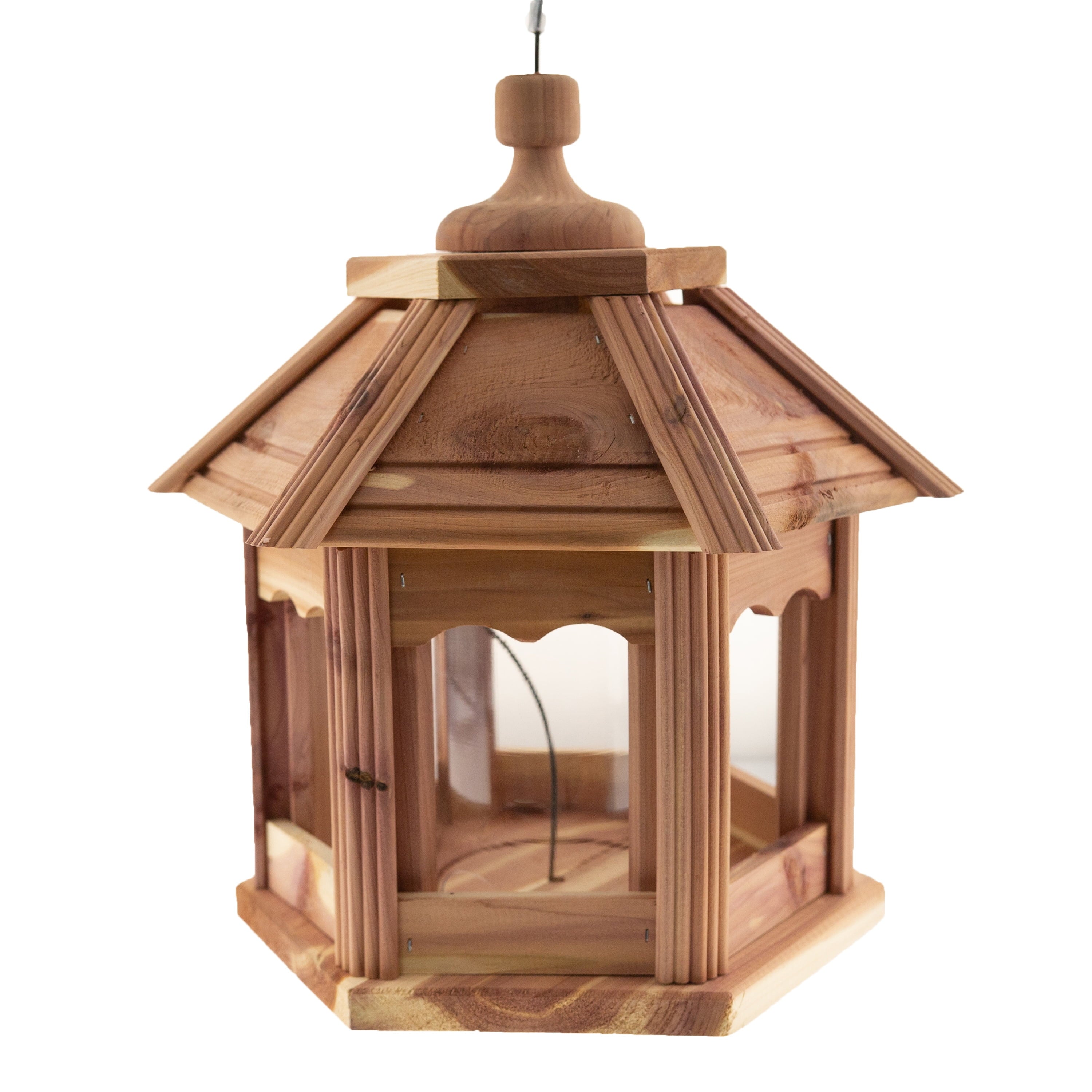 Pennington Cedar Gazebo Wild Bird Feeder, 3 lb. Hopper Capacity