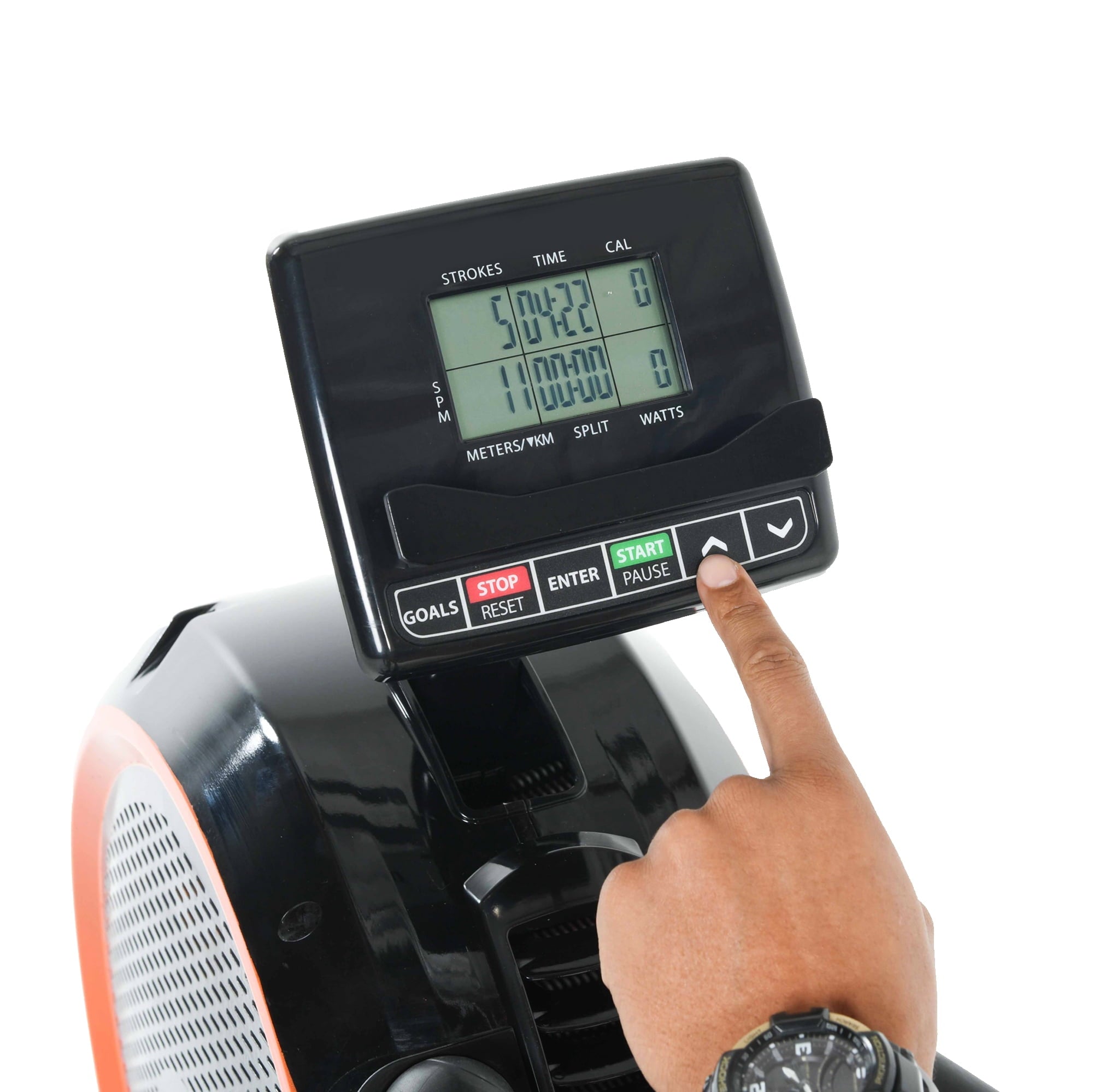 Women’s Health Men’s Health Dual Handle Rower, Airsoft Seat, Bluetooth App, Fan Magnetic Resistance