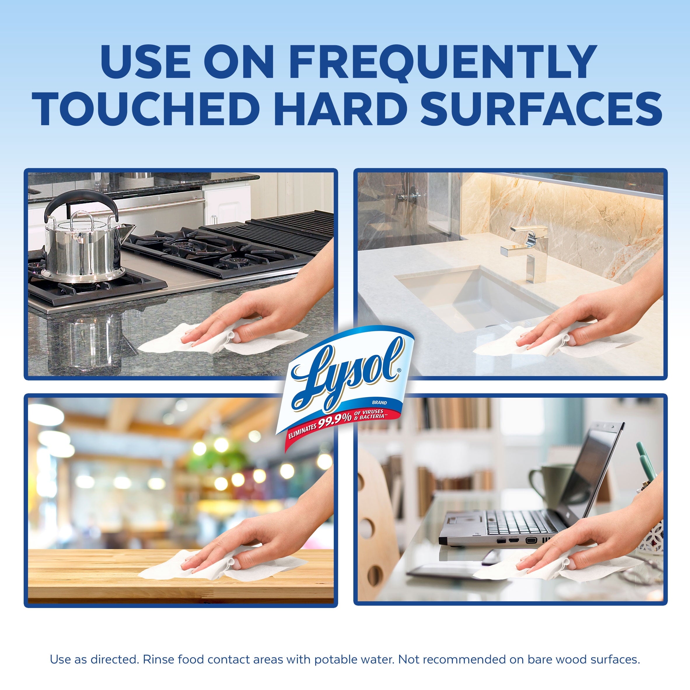 Lysol Disinfectant Wipes Bundle, Multi-Surface Antibacterial Cleaning Wipes, contains 1 Lemon (80ct) 1 Crisp Linen (80ct) & 1 Mango & Hibiscus (80ct)