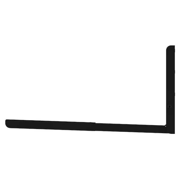 Universal Wall-Mounted Microwave Bracket in Black
