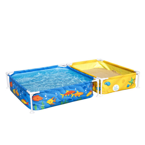 H2OGO! My First Frame Above Ground DuraPlus Kiddie Pool and Sandpit with Cover