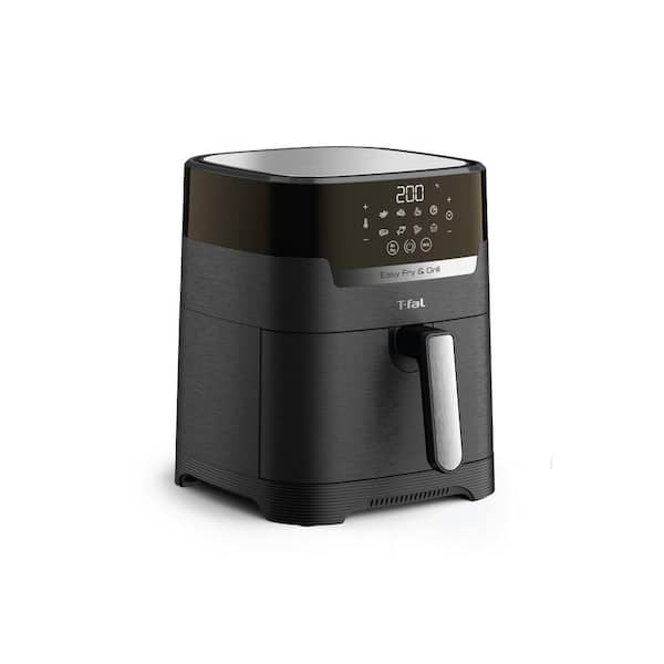 4.4 qt. Stainless Steel Air Fryer with Grill Plate