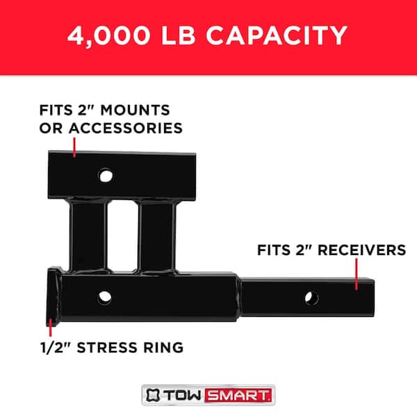 2 in. Dual Hitch Extension 4000 lbs.