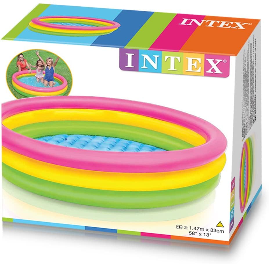 Intex Kiddie Pool - Kid's Summer Sunset Glow Design - 58