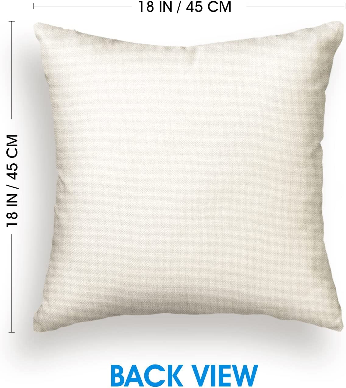 Artoid Mode Watercolor Tree Christmas Pillow Cover 18 x 18 Off White Square Seasonal Decorative Farmhouse Outdoor Pillow Case