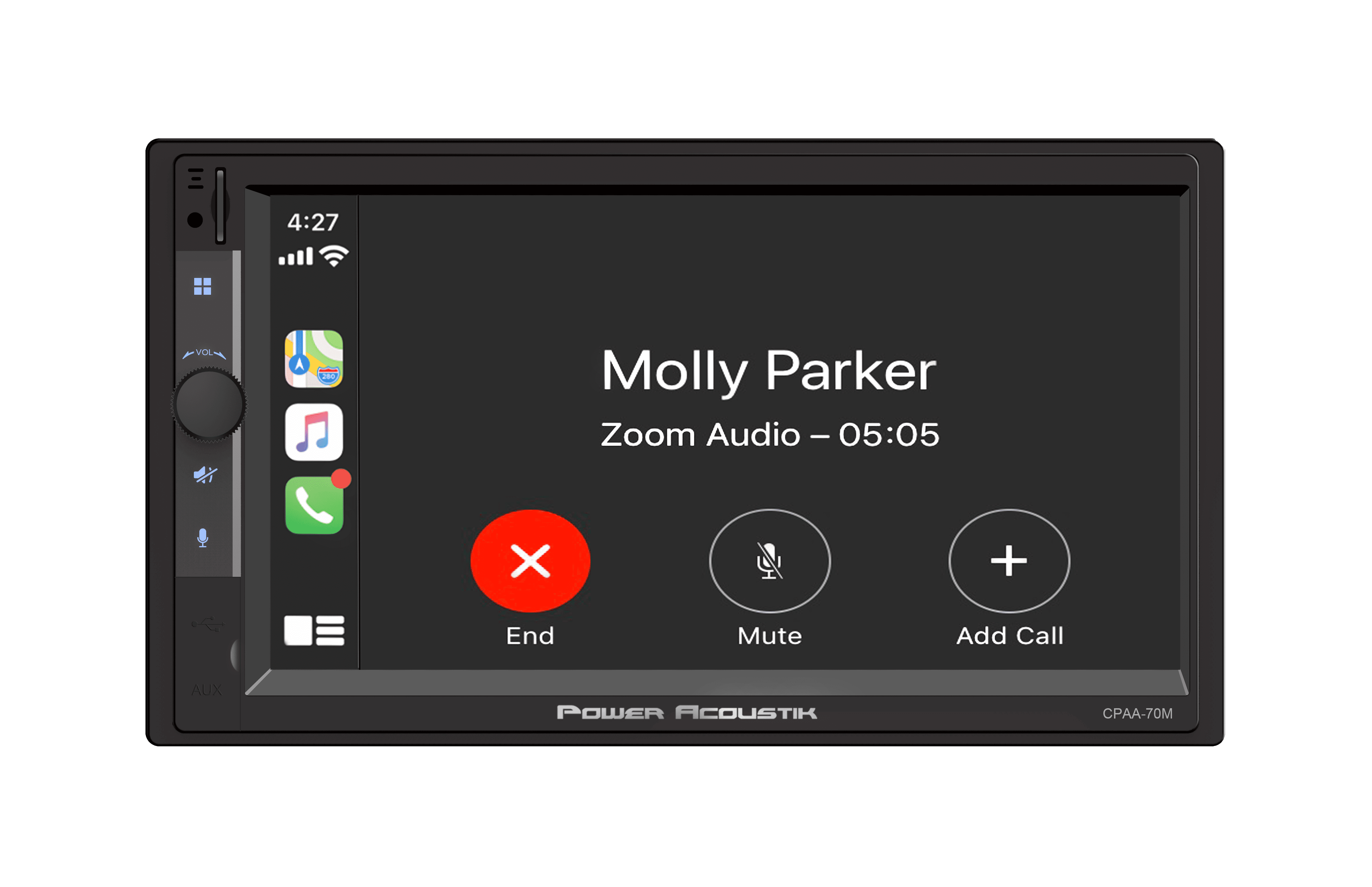 Power Acoustik Car Stereo Combo | Car Play/Android Auto Receiver & (4) 6.5