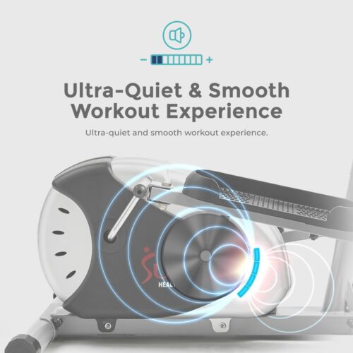 Sunny Health Fitness Stepping Elliptical Machine Cross Trainer w/ SunnyFit App