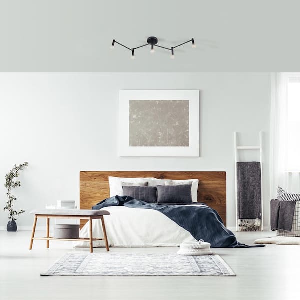 Tempo 3.4 ft. 5-Light Matte Black Flexible Track Lighting Kit