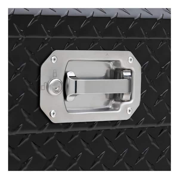 72 in. Gloss Black Aluminum Low Profile Crossbed Truck Tool Box