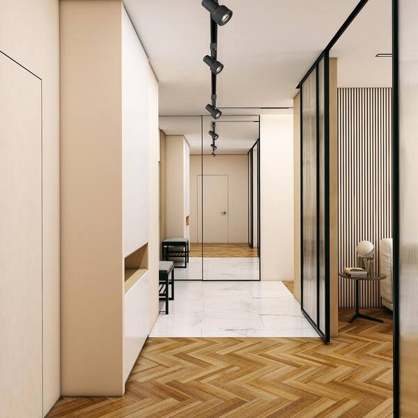 Small Solid Black Cylinder Integrated LED Fixed Track Lighting Step Head