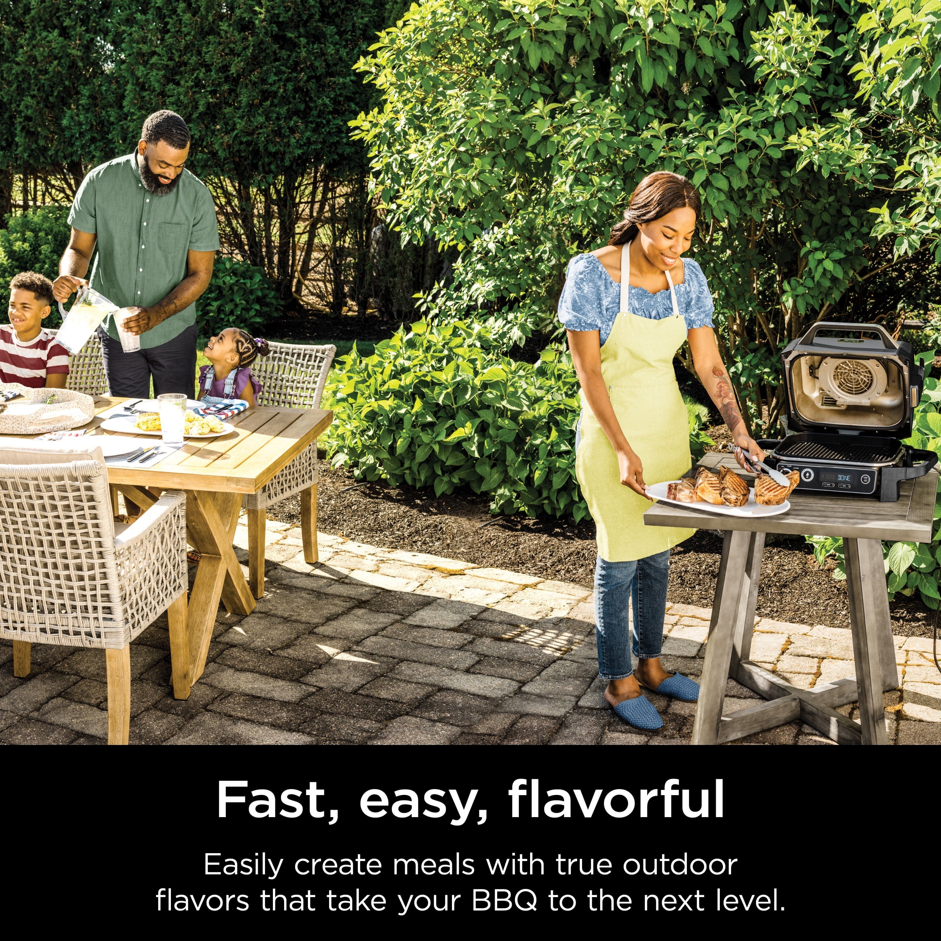 Woodfire Outdoor Grill & Smoker, 3-in-1 Master Grill, BBQ Smoker, & Outdoor Air Fryer with Woodfire Technology, OG700