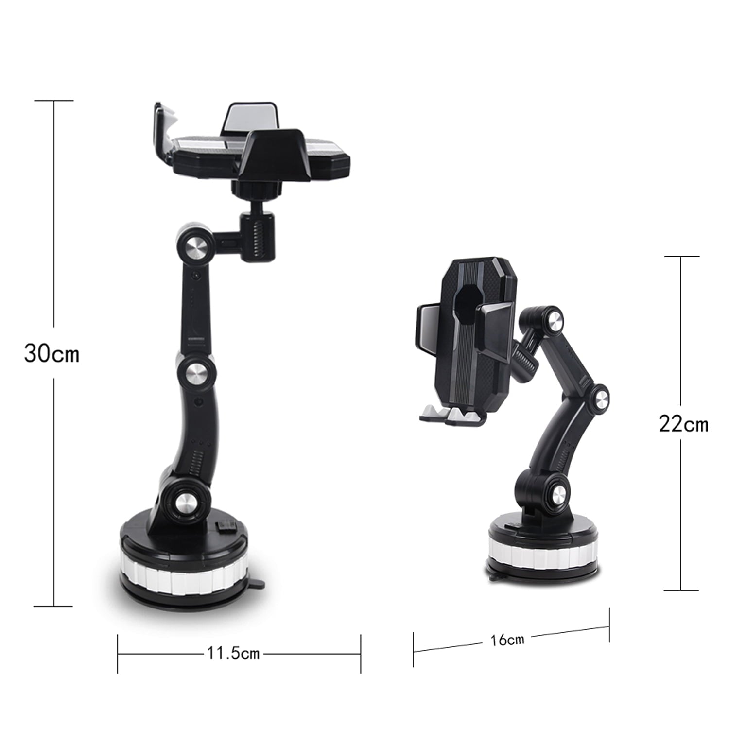 Zacro Universal Car Phone Holder Dashboard Windshield Phone Mount 360° Rotatable Suction Phone Holder for iPhone Smartphones