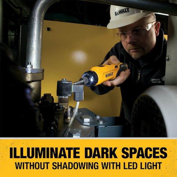 8V MAX Cordless Gyroscopic Screwdriver with Adjustable Handle, (2) 1.0Ah Batteries, Charger, and Bag