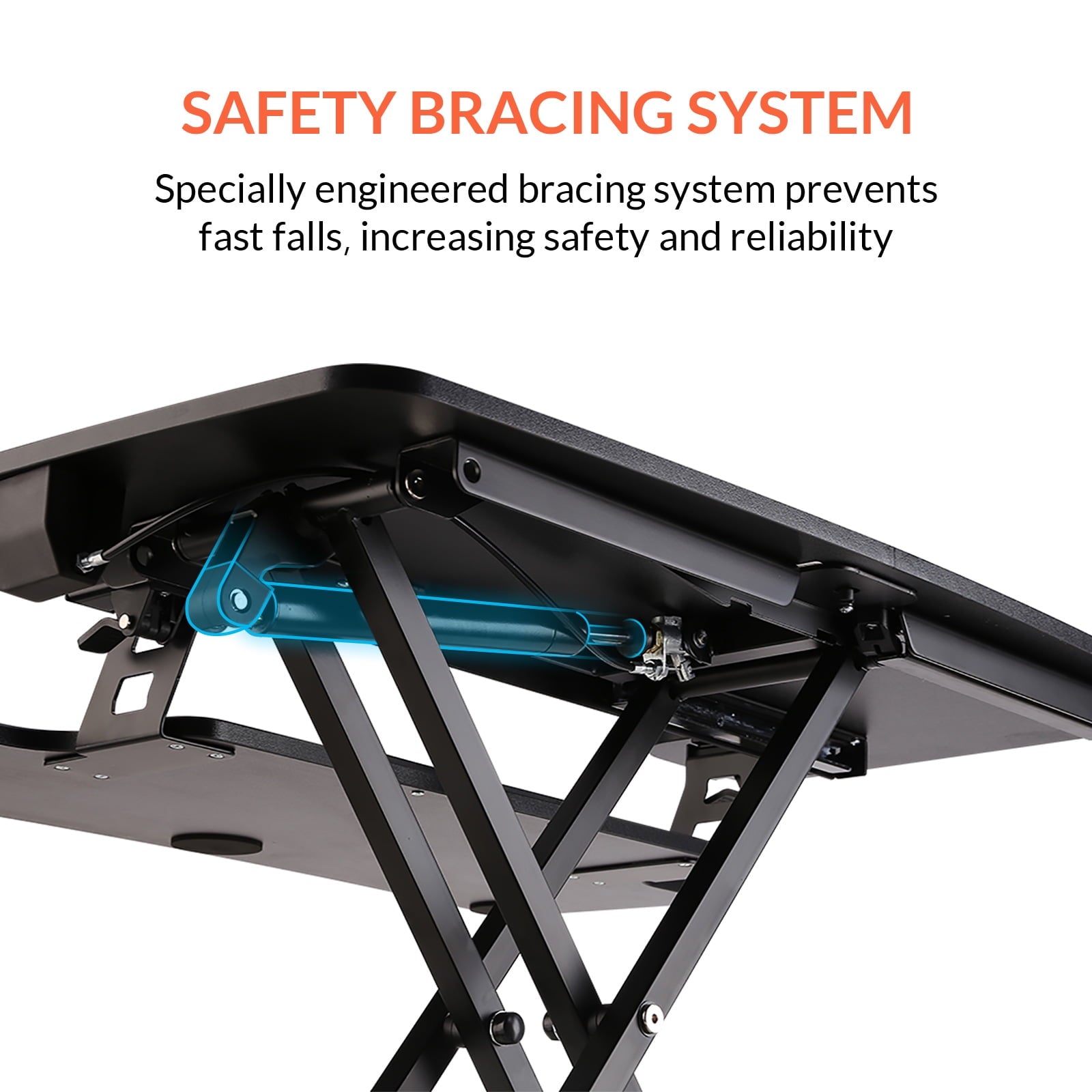 FLEXISPOT Home Office Height Adjustable Standing Desk Converter Black 32