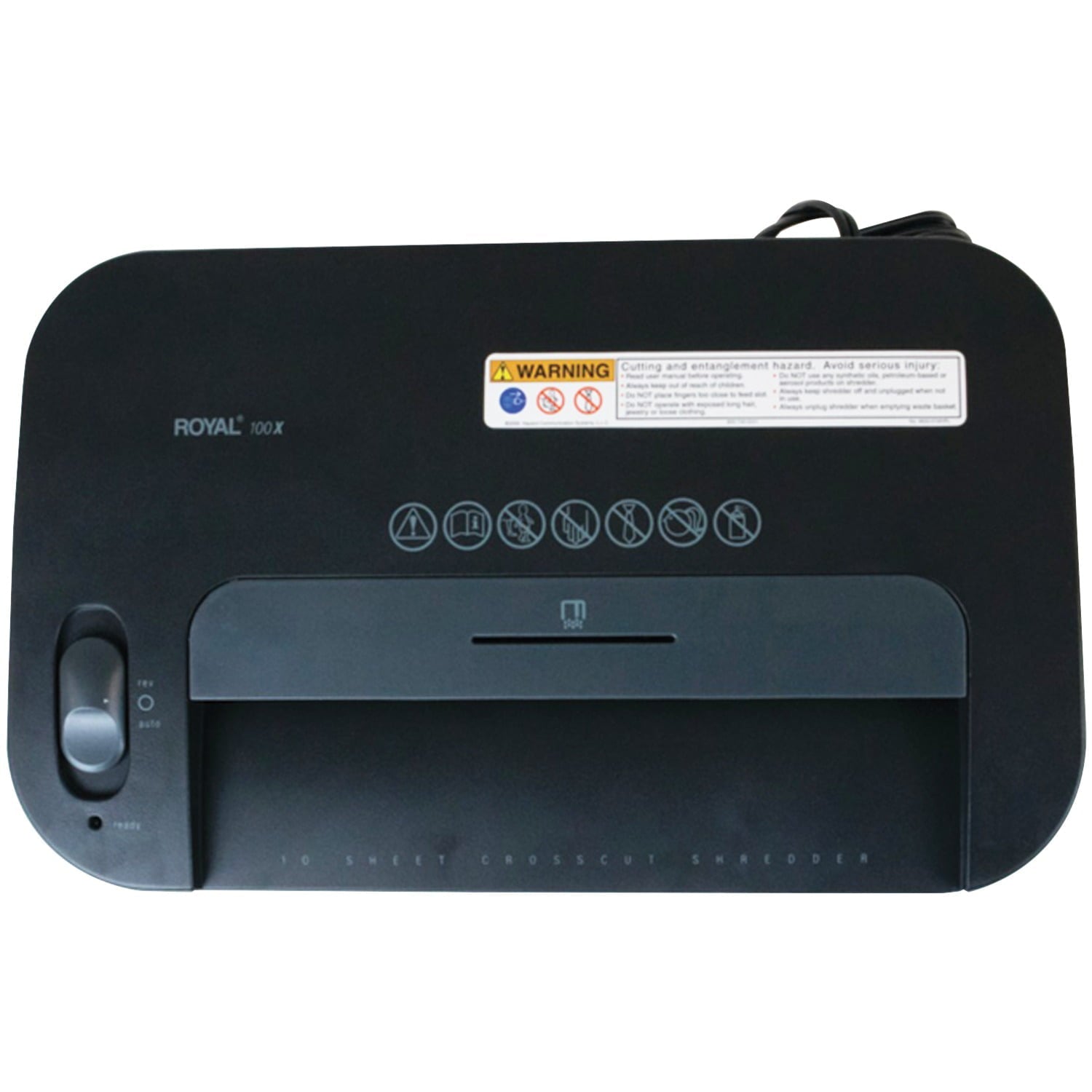 Royal 29171Y 100X 10-Sheet Crosscut Shredder