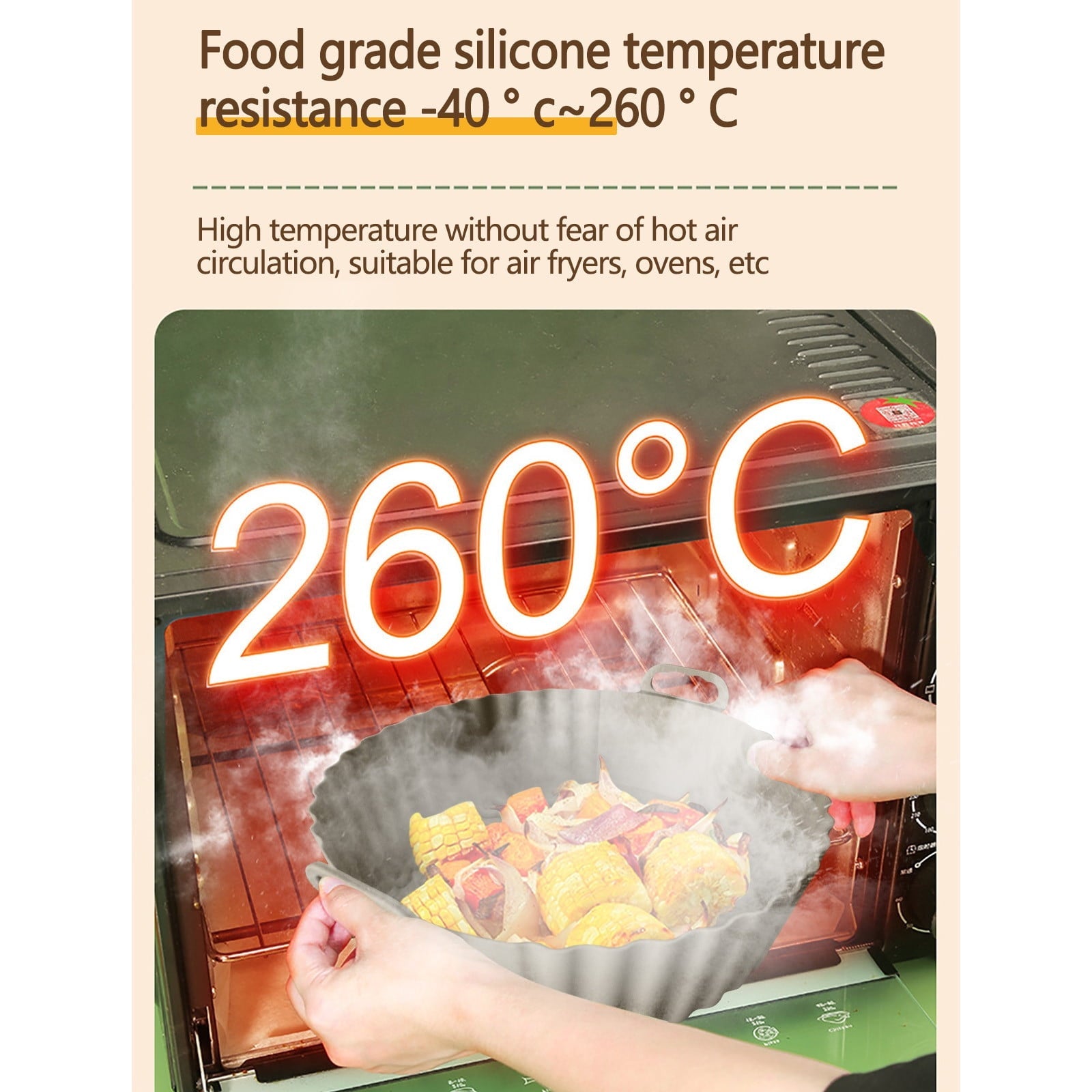 TUTUnaumb 2022 Winter Fashion Household Reusable Air Fryer Silicone Baking Pan Air Fryer Silicone Pad Air Fryer Lined 7.5 Inch -Gray