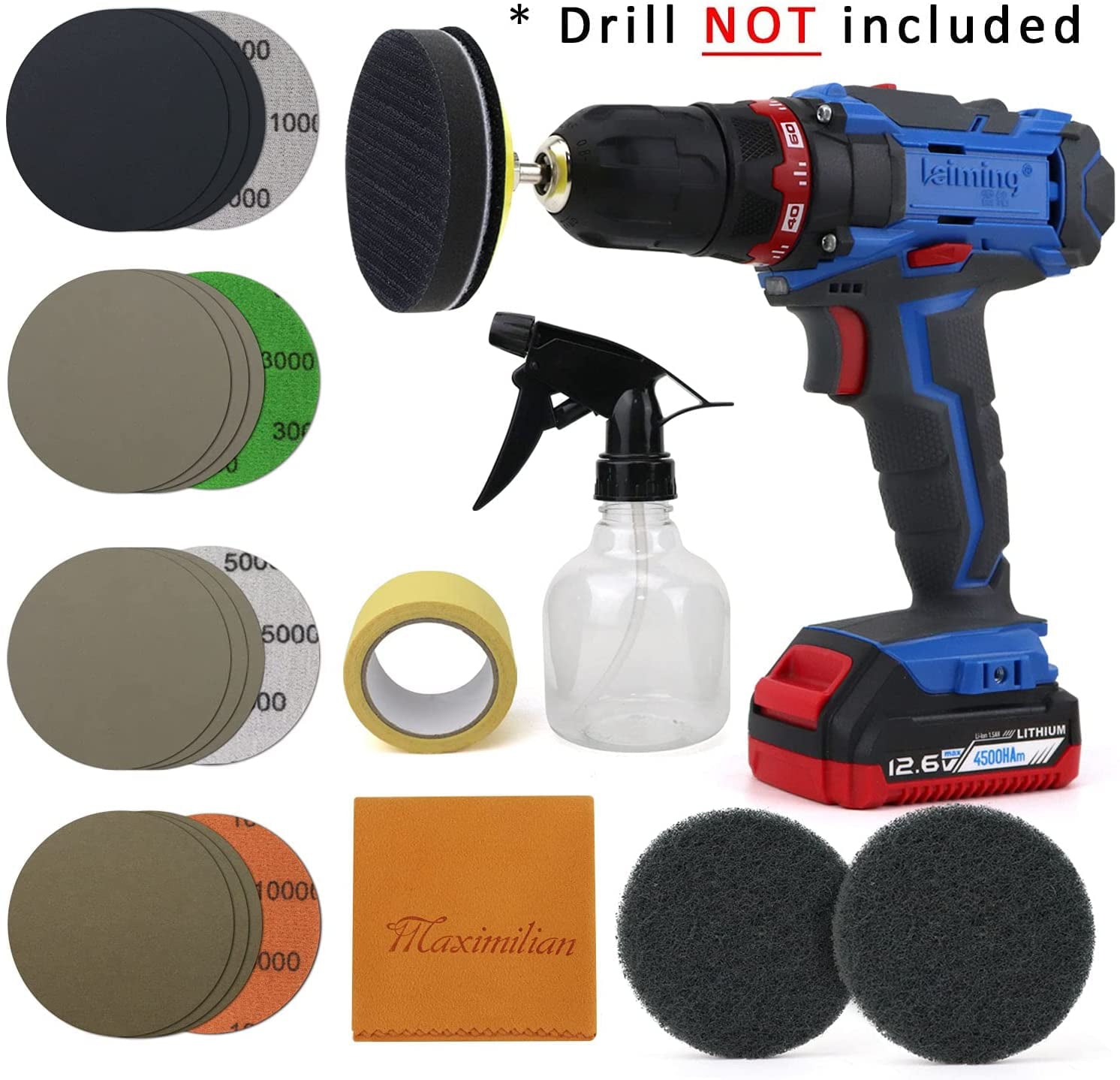 POLIWELL Car Headlights Restoration Kit, Car Headlights Lens Restore Cleaner, 24 Pack