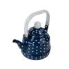 Enamel Teapot for Electric Cooktop 1100ml Hot Water Boiling Pot for Cooker Halogen Blue