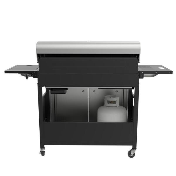 6-Burner BBQ Liquid Propane Gas Grill with Sear and Side Burner with Cover, 71,000 BTU Cabinet Style Gas Grill