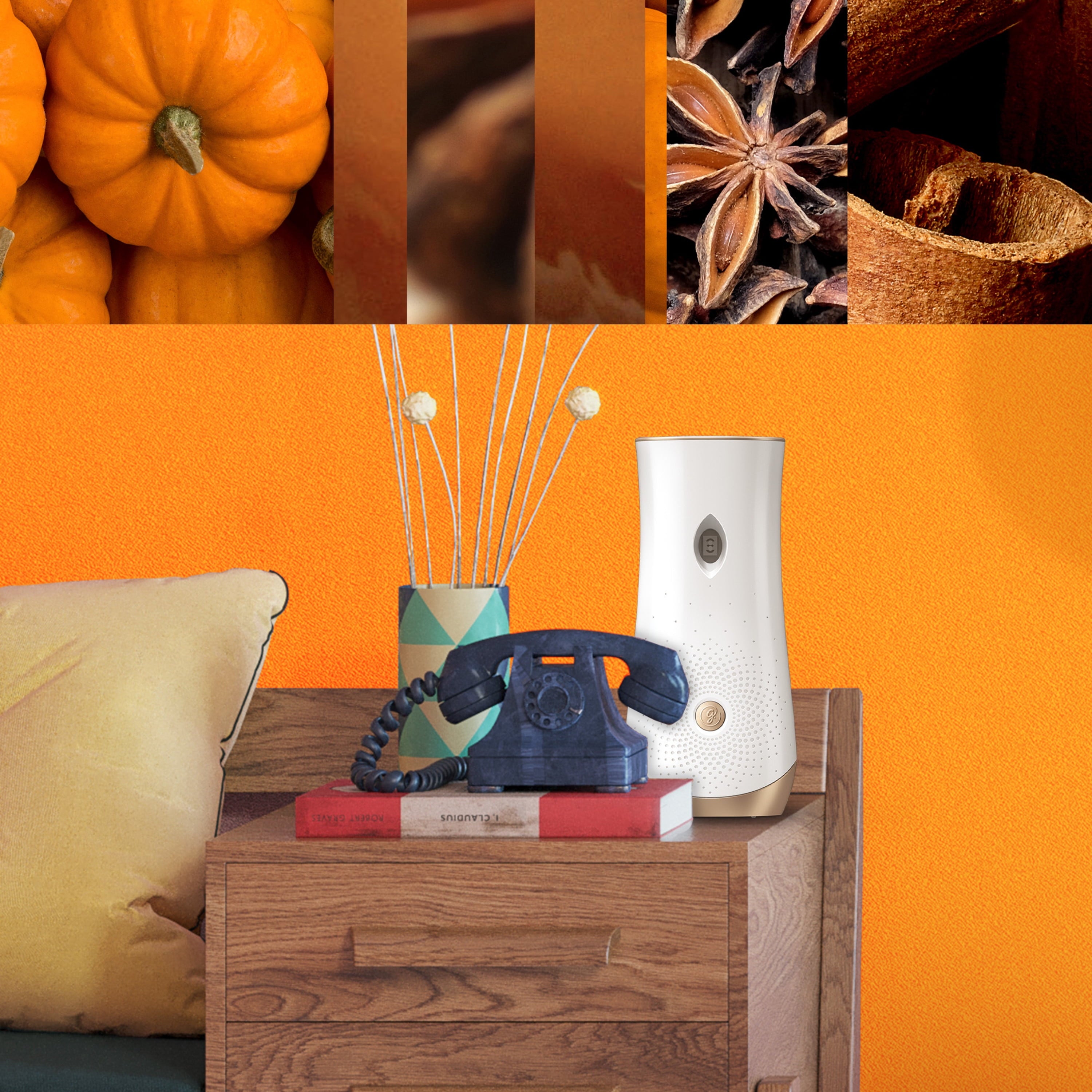 Glade Automatic Spray Refill, Air Freshener, Golden Pumpkin & Spice, 2 Refills, 6.2 oz Each