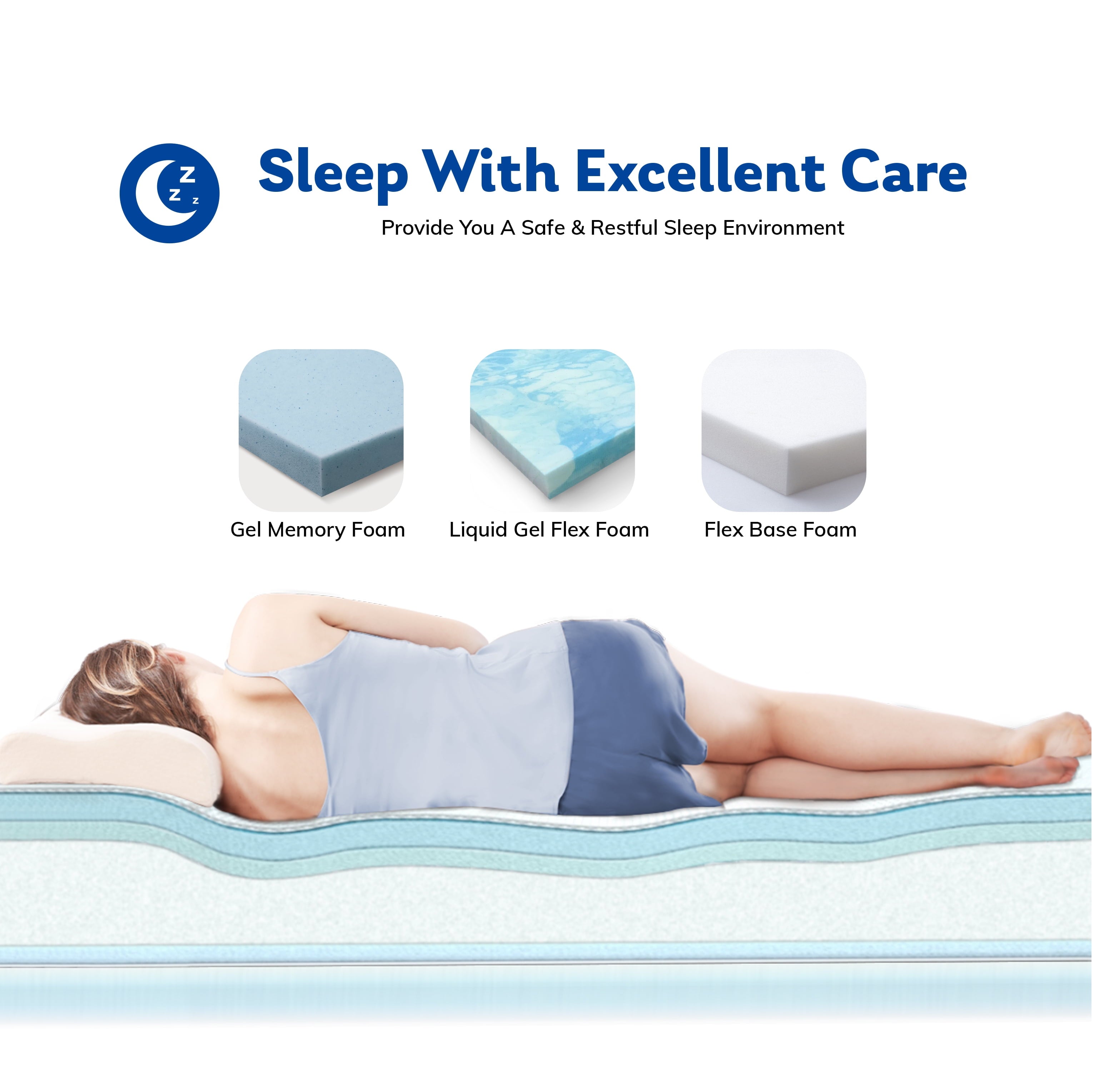 Idle 12 inch Gel Memory Foam Mattress, Twin Size Mattress in a Box, Medium