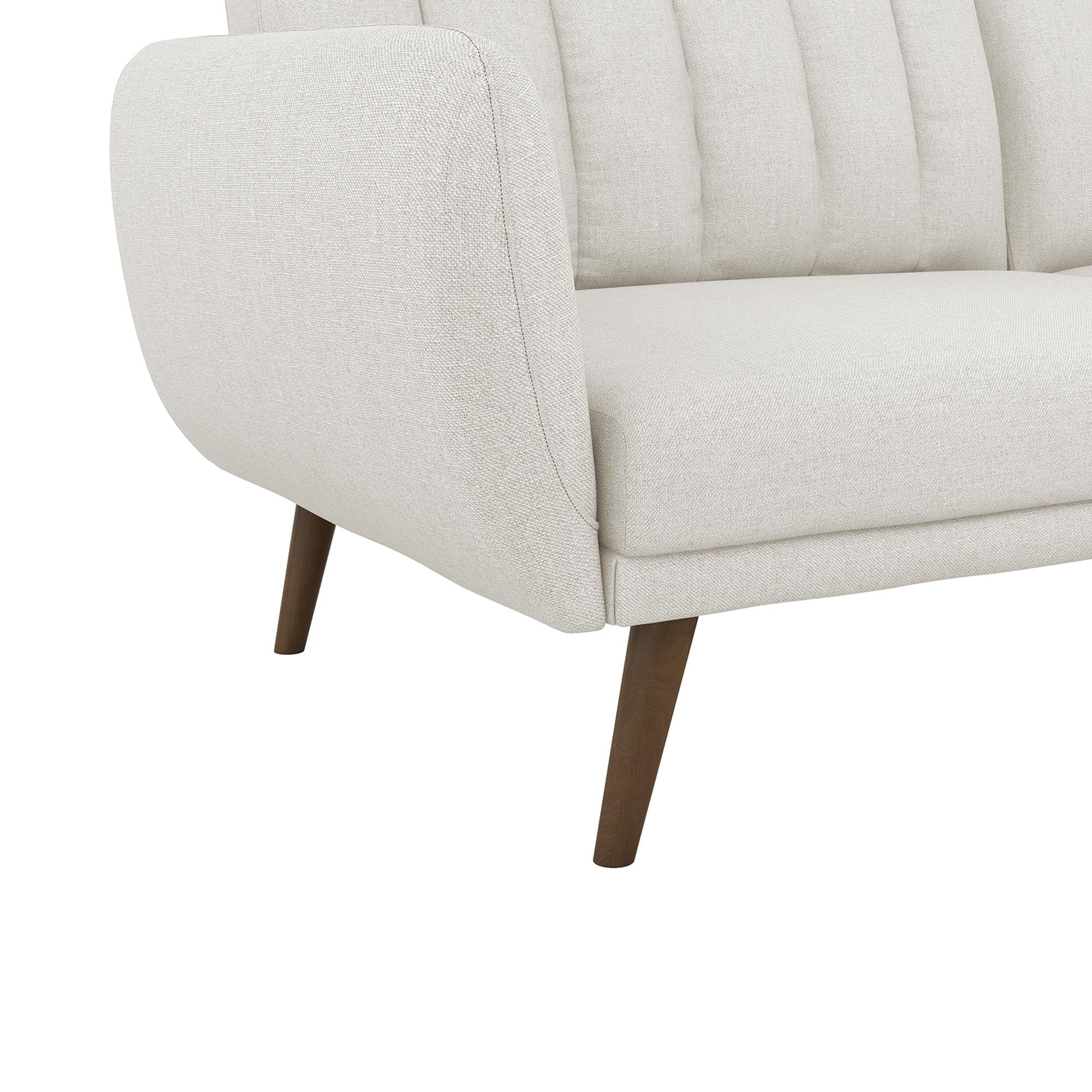 Novogratz Brittany Futon, Cool Gray Linen