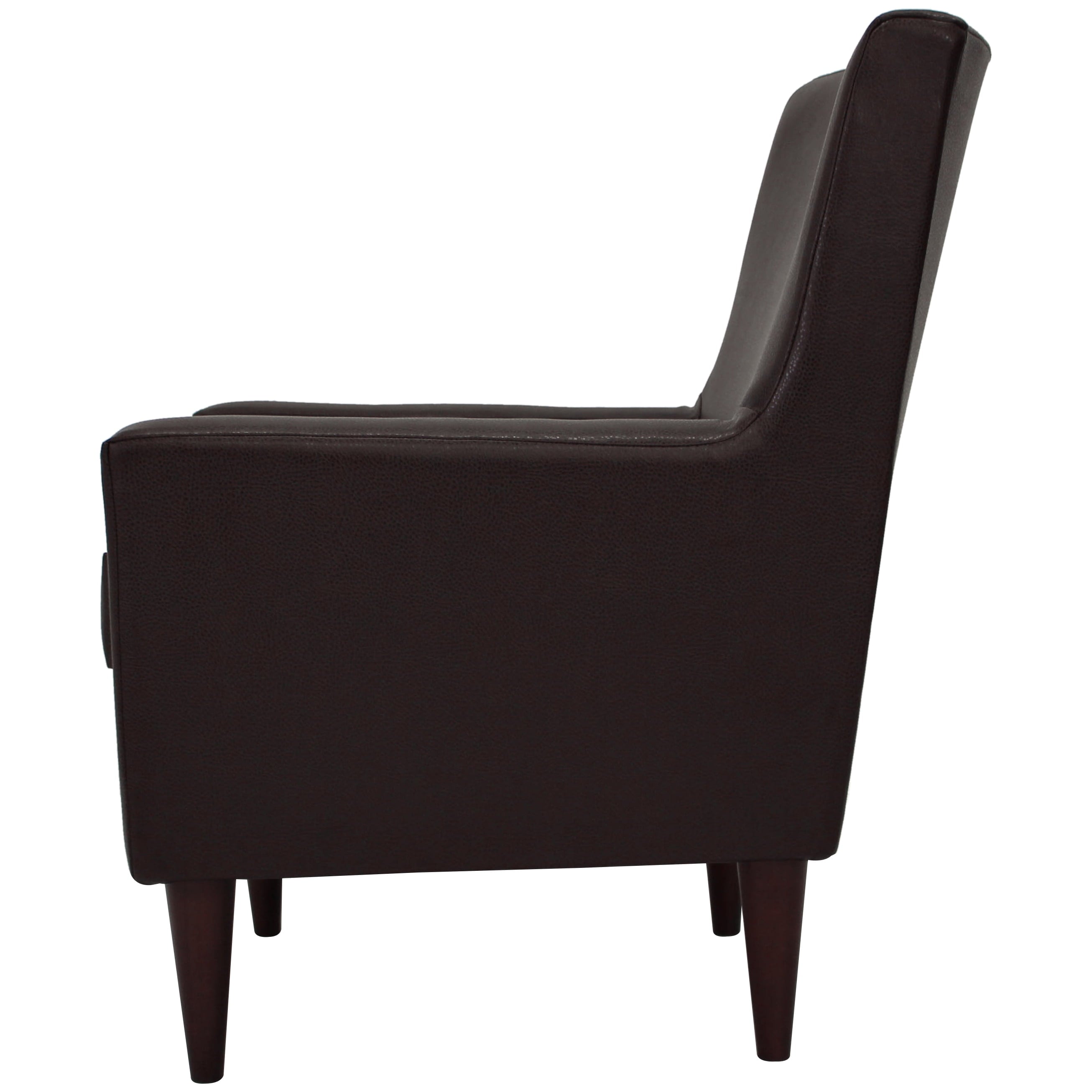Emma Arm Chair - Leatherette Walnut
