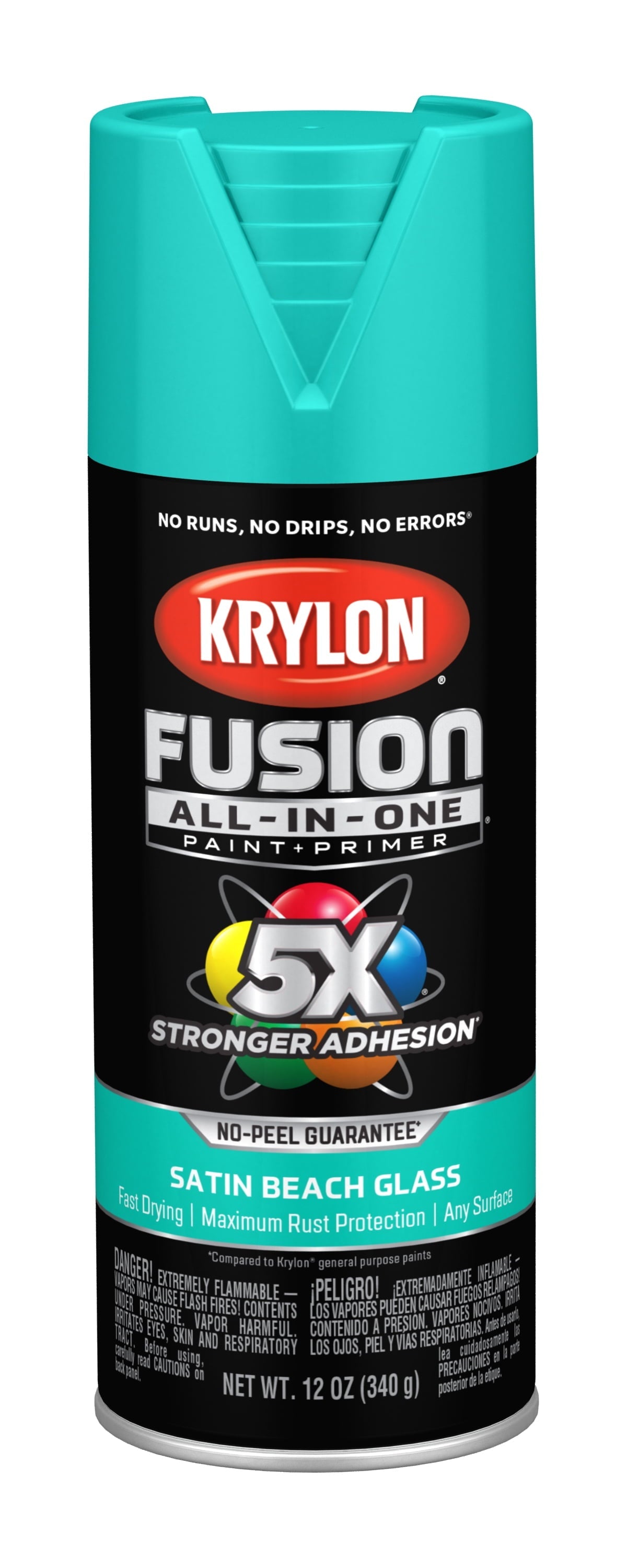 Krylon K02731007 Krylon Fusion All-In-One Beach Glass Satin 12 oz Spray Paint, Multi-Surface, (1 Piece, 1 Pack)